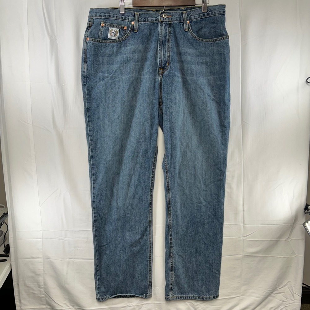 Cinch Jeans Mens 40x34 Blue Straight Leg Medium Wash Denim Western MB92834003